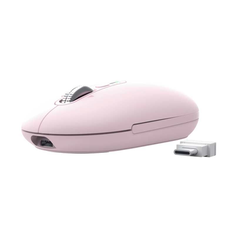 Trust Seron Slim Multi Rato Sem Fios RF/Bluetooth Ambidestro 3200 DPI Ótico 7 Botões Rosa - 26206 - 8713439262063