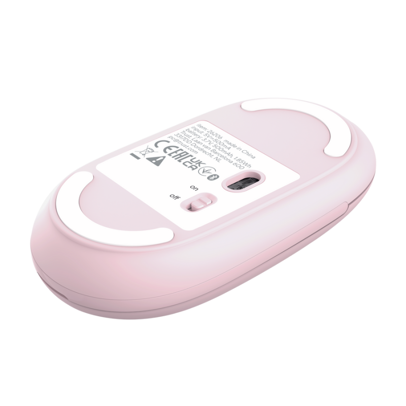 Trust Seron Slim Multi Rato Sem Fios RF/Bluetooth Ambidestro 3200 DPI Ótico 7 Botões Rosa - 26206 - 8713439262063
