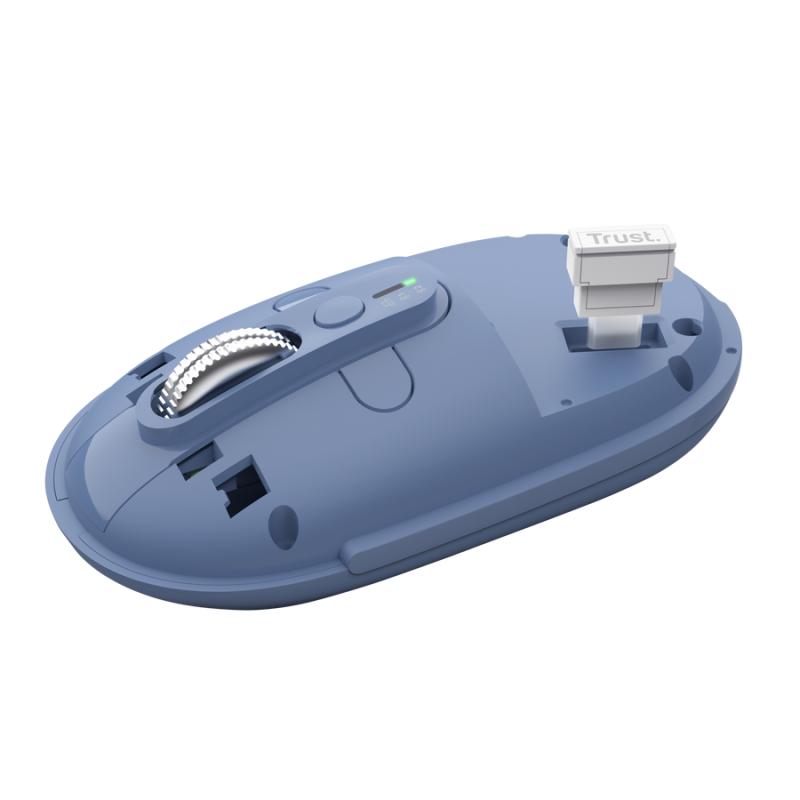 Trust Seron Slim Multi Rato Sem Fios RF/Bluetooth Ambidestro 3200 DPI Ótico 7 Botões Azul - 26020 - 8713439260205