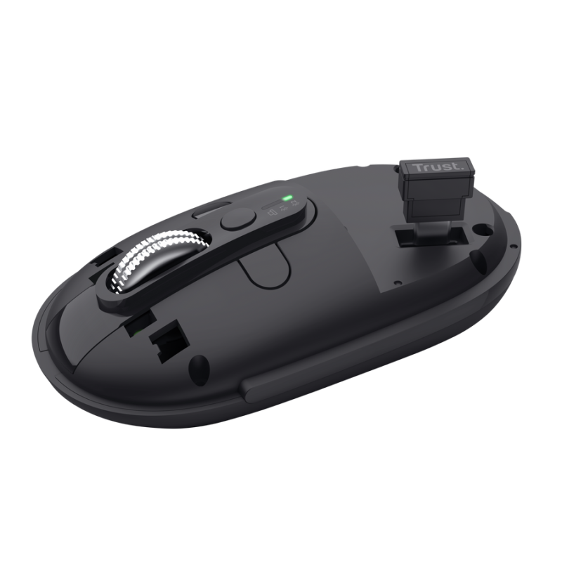 Trust Seron Slim Multi Rato Sem Fios RF/Bluetooth Ambidestro 3200 DPI Ótico 7 Botões Preto - 26018 - 8713439260182