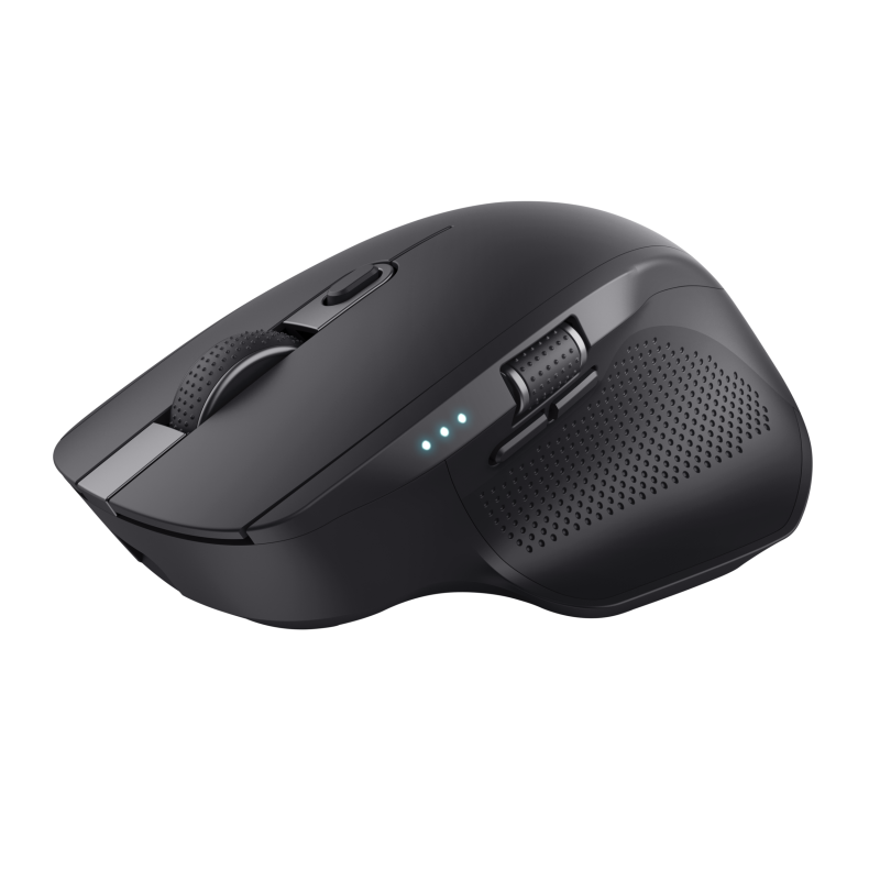 Trust Ozaa+ Rato Sem Fios RF/Bluetooth 3200 DPI Ótico 6 Botões 2 Scroll Wheels Preto - 24820 - 8713439248203