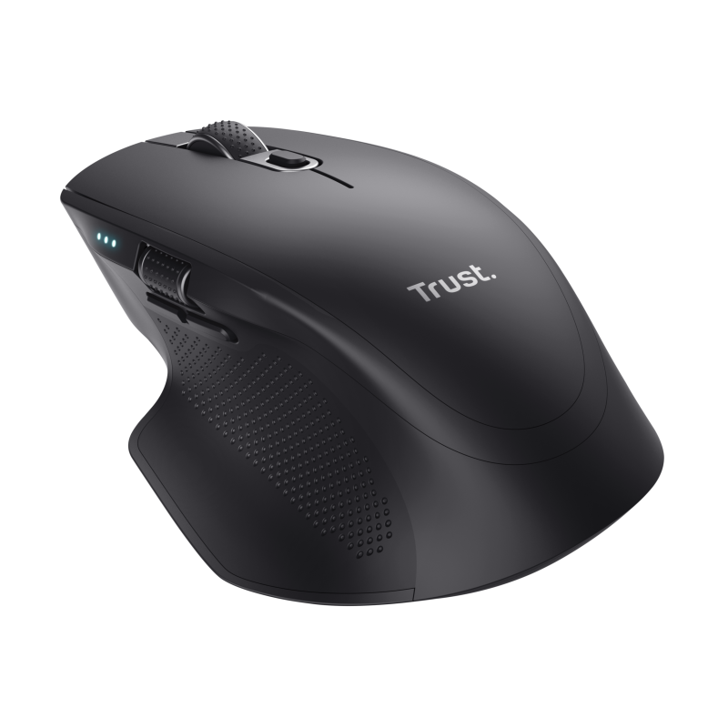 Trust Ozaa+ Rato Sem Fios RF/Bluetooth 3200 DPI Ótico 6 Botões 2 Scroll Wheels Preto - 24820 - 8713439248203
