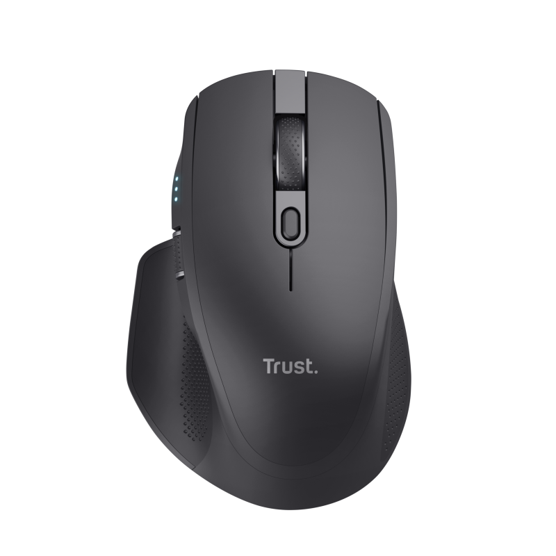 Trust Ozaa+ Rato Sem Fios RF/Bluetooth 3200 DPI Ótico 6 Botões 2 Scroll Wheels Preto - 24820 - 8713439248203