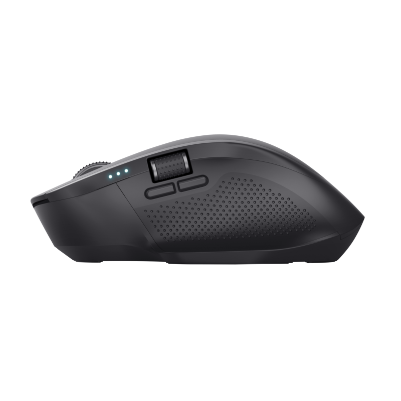 Trust Ozaa+ Rato Sem Fios RF/Bluetooth 3200 DPI Ótico 6 Botões 2 Scroll Wheels Preto - 24820 - 8713439248203