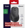 Trust Ozaa+ Rato Sem Fios RF/Bluetooth 3200 DPI Ótico 6 Botões 2 Scroll Wheels Preto - 24820 - 8713439248203