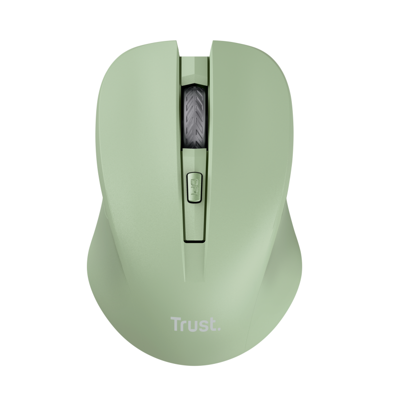Trust Mydo Rato Sem Fios RF Wireless Ambidestro 1800 DPI Ótico 4 Botões Verde - 25042 - 8713439250428