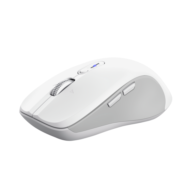 Trust Ferro Rato Sem Fios Bluetooth Ambidestro 3200 DPI Ótico 9 Botões Branco - 25674 - 8713439256741