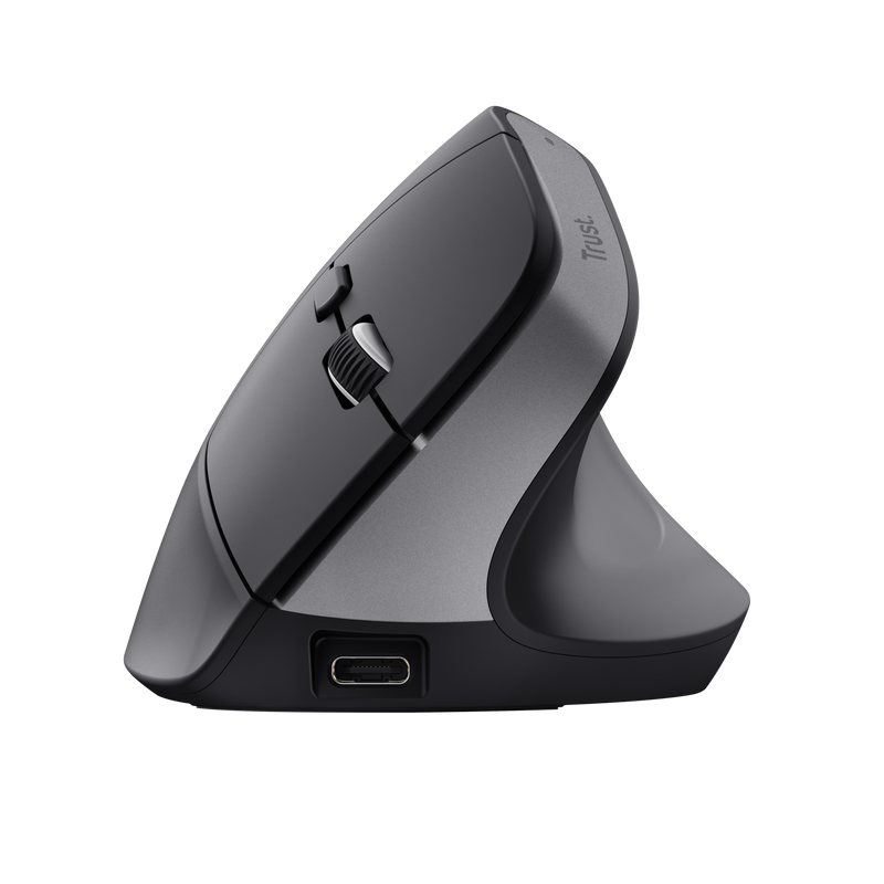 Trust Bayo+ Rato Sem Fios RF/Bluetooth Vertical 2400 DPI Ótico 6 Botões Preto - 25146 - 8713439251463