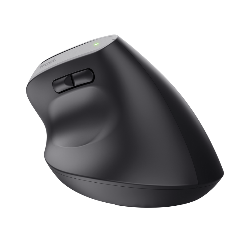 Trust Bayo+ Rato Sem Fios RF/Bluetooth Vertical 2400 DPI Ótico 6 Botões Preto - 25146 - 8713439251463