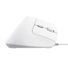 Trust Bayo II Rato Com Fios USB Vertical 2400 DPI Ótico 6 Botões Branco - 25397 - 8713439253979