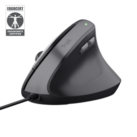 Trust Bayo II Rato Com Fios USB Vertical 2400 DPI Ótico 6 Botões Preto - 25144 - 8713439251449