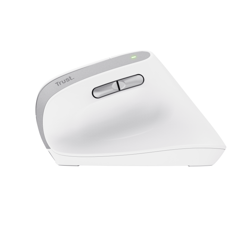 Trust Bayo II Rato Sem Fios RF Wireless Vertical 2400 DPI Ótico 6 Botões Branco - 25398 - 8713439253986
