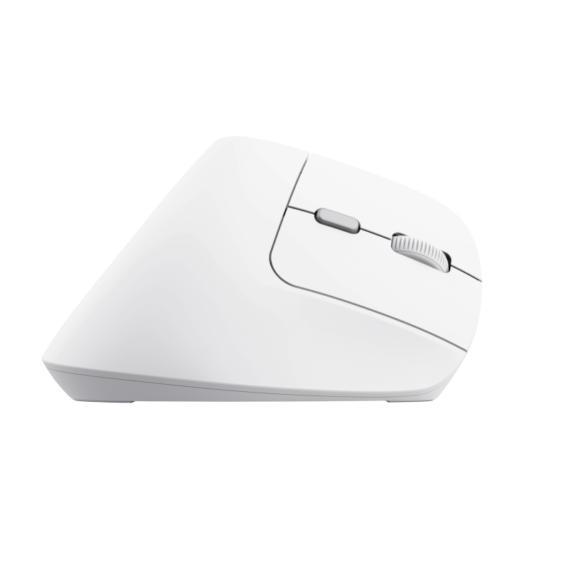 Trust Bayo II Rato Sem Fios RF Wireless Vertical 2400 DPI Ótico 6 Botões Branco - 25398 - 8713439253986