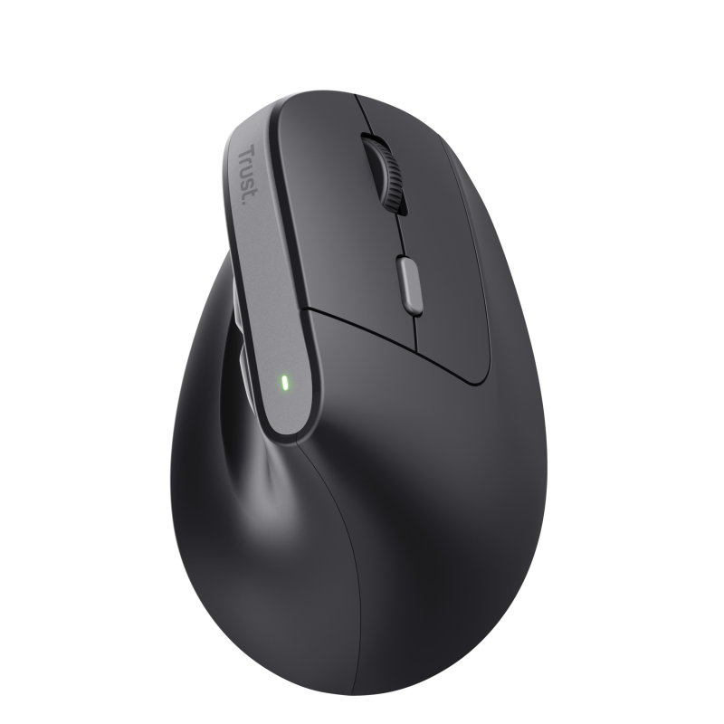 Trust Bayo II Rato Sem Fios RF Wireless Vertical 2400 DPI Ótico 6 Botões Preto - 25145 - 8713439251456