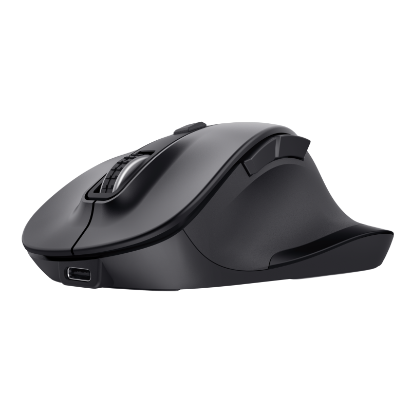 Trust Fyda Rato Sem Fios RF/Bluetooth Ergonómico 2400 DPI Ótico 6 Botões Preto - 25708 - 8713439257083