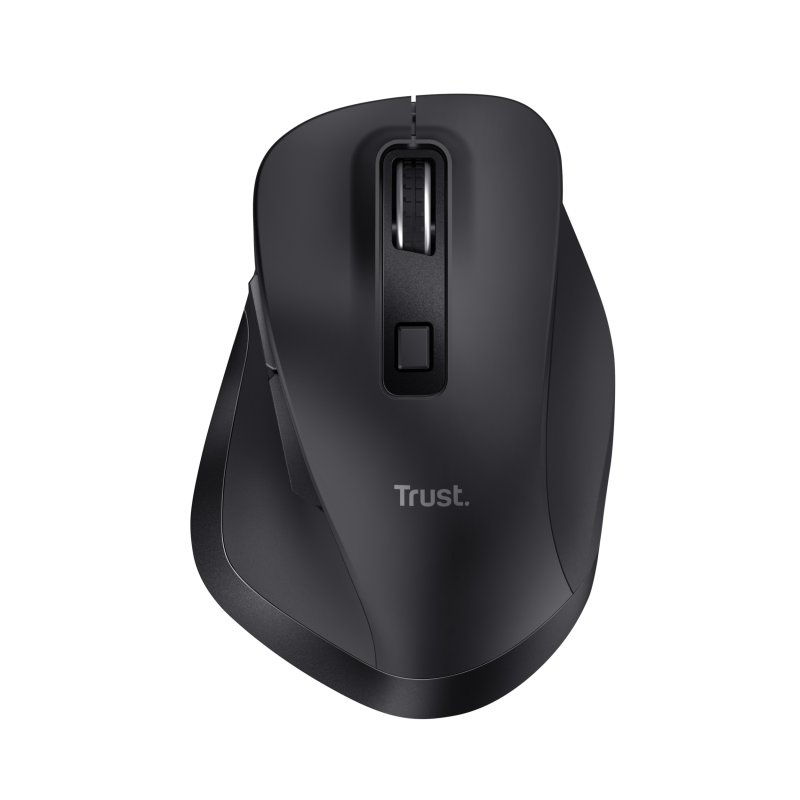 Trust Fyda Rato Sem Fios RF/Bluetooth Ergonómico 2400 DPI Ótico 6 Botões Preto - 25708 - 8713439257083