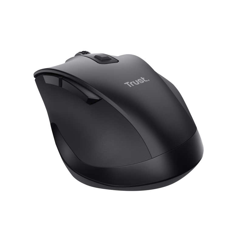 Trust Fyda Rato Sem Fios RF/Bluetooth Ergonómico 2400 DPI Ótico 6 Botões Preto - 25708 - 8713439257083