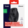 Trust Fyda Rato Sem Fios RF/Bluetooth Ergonómico 2400 DPI Ótico 6 Botões Preto - 25708 - 8713439257083