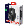 Trust Fyda Rato Com Fios USB Ergonómico 5000 DPI Ótico 6 Botões Preto - 24728 - 8713439247282