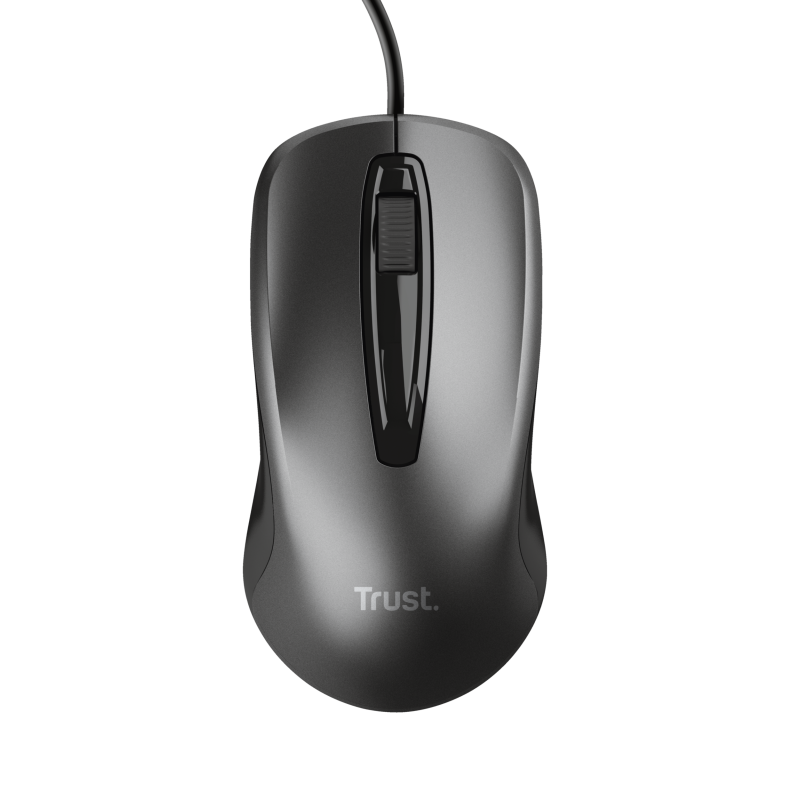 Trust Basics Rato Com Fios USB Ambidestro 1200 DPI Ótico 3 Botões Preto - 24657 - 8713439246575