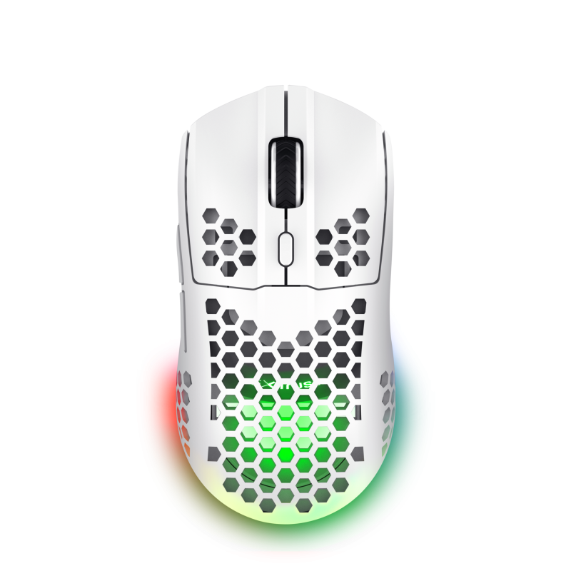 Trust GXT 929 Helox Rato Gaming RGB Sem Fios RF Wireless 4800 DPI Ótico 6 Botões Branco - 25390 - 8713439253900