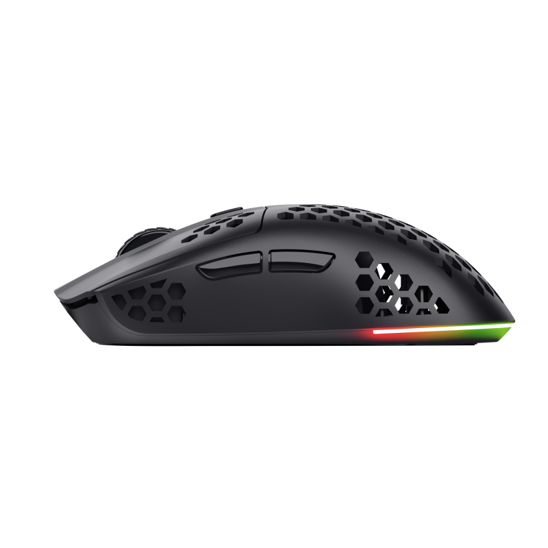 Trust GXT 929 Helox Rato Gaming RGB Sem Fios RF Wireless 4800 DPI Ótico 6 Botões Preto - 25307 - 8713439253078