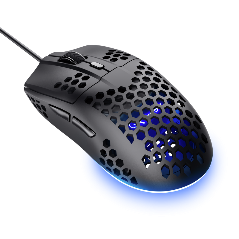 Trust GXT 928 Helox Rato Gaming RGB Com Fios USB 6400 DPI Ótico 6 Botões Preto - 25306 - 8713439253061