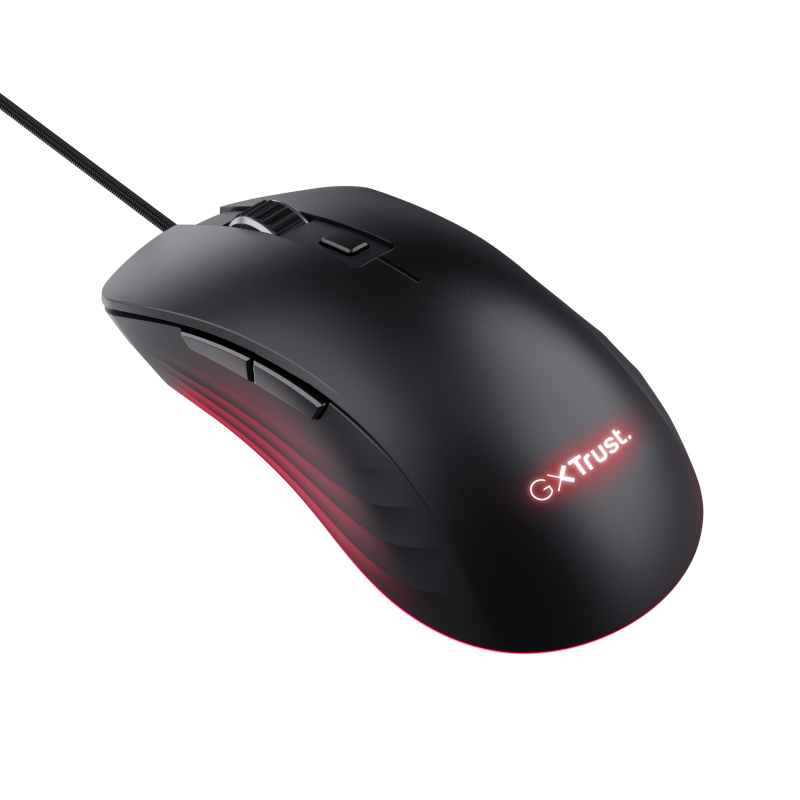 Trust GXT 924 YBAR+ Rato Gaming RGB Com Fios USB 25600 DPI Ótico 6 Botões Preto - 24890 - 8713439248906
