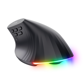 Trust GXT 145 Rexxa Rato Gaming RGB Com Fios USB Vertical 12800 DPI Ótico 10 Botões Preto - 26024 - 8713439260243