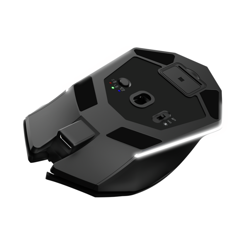 Trust GXT 122 Felox+ Rato Gaming RGB Sem Fios RF/Bluetooth 10000 DPI Ótico 7 Botões Preto - 25748 - 8713439257489