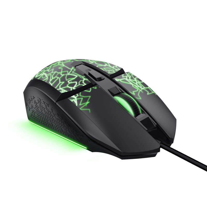 Trust GXT 113 Felox Rato Gaming RGB Com Fios USB 6400 DPI Ótico 6 Botões Preto - 25749 - 8713439257496
