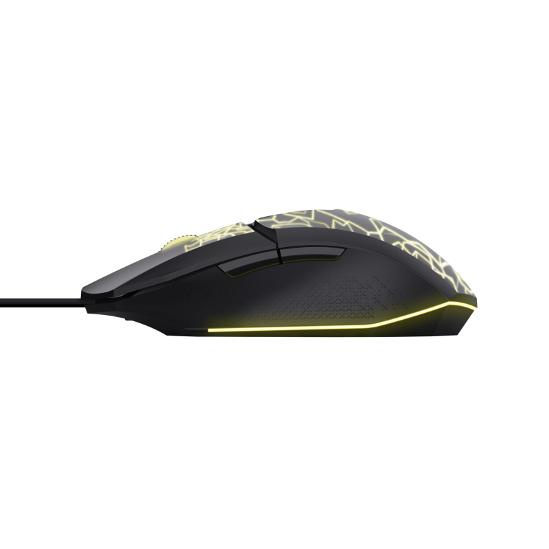 Trust GXT 113 Felox Rato Gaming RGB Com Fios USB 6400 DPI Ótico 6 Botões Preto - 25749 - 8713439257496