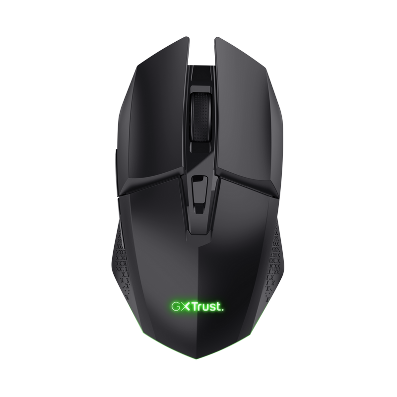Trust GXT 110 Felox Rato Gaming RGB Sem Fios RF Wireless Ambidestro 4800 DPI Ótico 6 Botões Preto - 25037 - 8713439250374