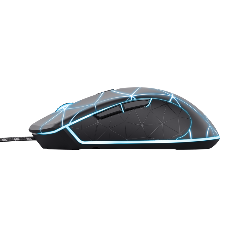 Trust GXT 133 Locx Rato Gaming RGB Com Fios USB 4000 DPI Ótico 6 Botões Preto - 22988 - 8713439229882