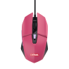 Trust GXT 109 Felox Rato Gaming RGB Com Fios USB Ambidestro 6400 DPI Ótico 6 Botões Rosa - 25068 - 8713439250688