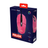 Trust GXT 109 Felox Rato Gaming RGB Com Fios USB Ambidestro 6400 DPI Ótico 6 Botões Rosa - 25068 - 8713439250688