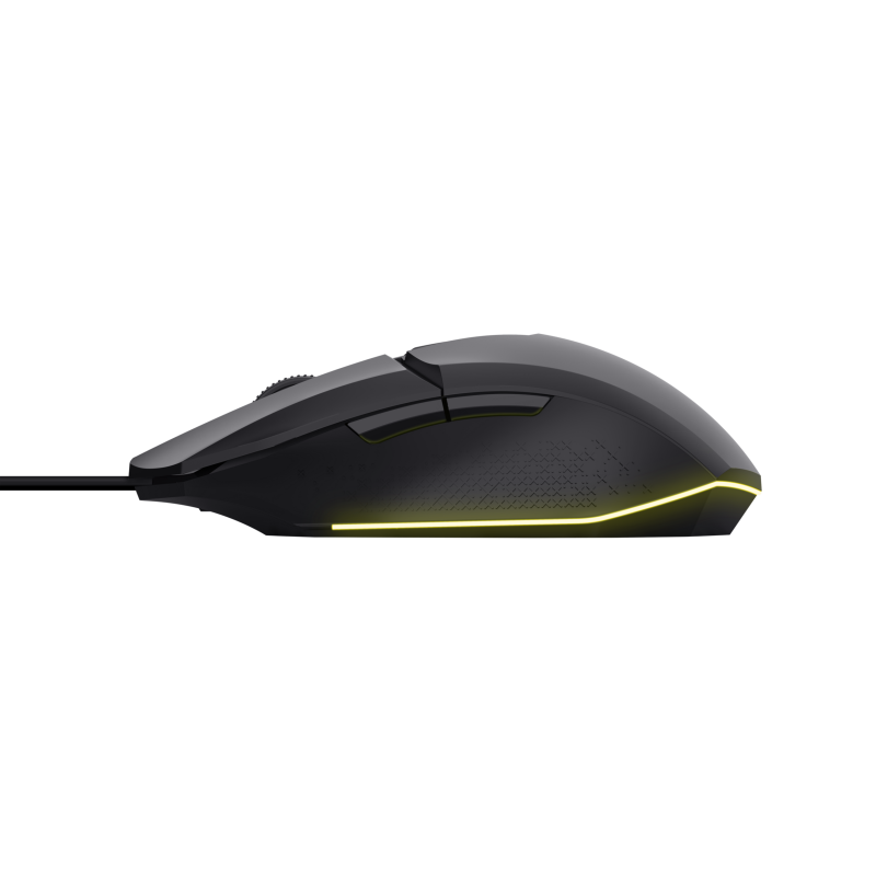 Trust GXT 109 Felox Rato Gaming RGB Com Fios USB 6400 DPI Ótico 6 Botões Preto - 25036 - 8713439250367