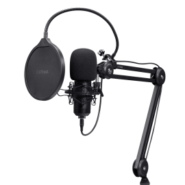 Trust GXT 270 Emita II+ Microfone de Podcast Com Fios USB Preto - 25770 - 8713439257700