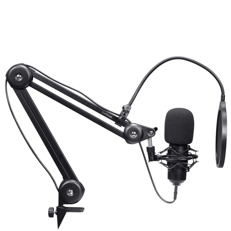Trust GXT 270 Emita II+ Microfone de Podcast Com Fios USB Preto - 25770 - 8713439257700
