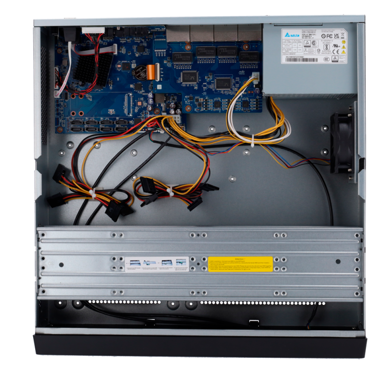 X-Security XS-NVR6864A-16P-WIZ Gravador NVR, 64 CH, 64 IP, 16 PoE, 32 MP, 384 Mbps, 8 HDD até 128 TB, HDMI 4K e VGA, IA, WizSense, Metadados e AcuPick - 8435325487243
