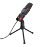 Trust GXT 212 Microfone para PC Com Fios USB/3.5 mm Preto, Vermelho - 23791 - 8713439237917