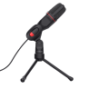 Trust GXT 212 Microfone para PC Com Fios USB/3.5 mm Preto, Vermelho - 23791 - 8713439237917