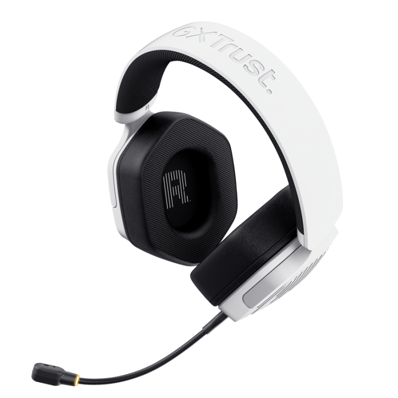 Trust GXT 493PS Carus Headset Gaming Auscultadores com Microfone Com Fios Jack 3.5mm e Sem Fios Bluetooth Branco - 25747 - 8713439257472