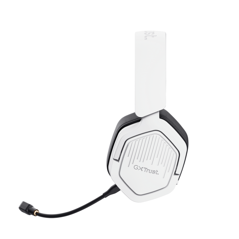 Trust GXT 493PS Carus Headset Gaming Auscultadores com Microfone Com Fios Jack 3.5mm e Sem Fios Bluetooth Branco - 25747 - 8713439257472