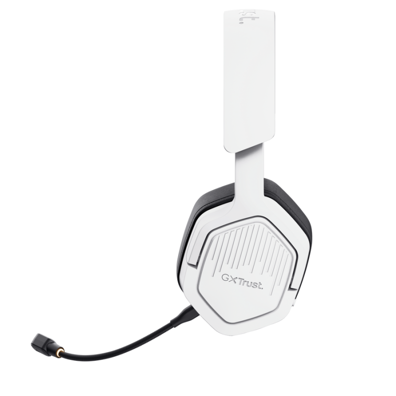 Trust GXT 493PS Carus Headset Gaming Auscultadores com Microfone Com Fios Jack 3.5mm e Sem Fios Bluetooth Branco - 25747 - 8713439257472