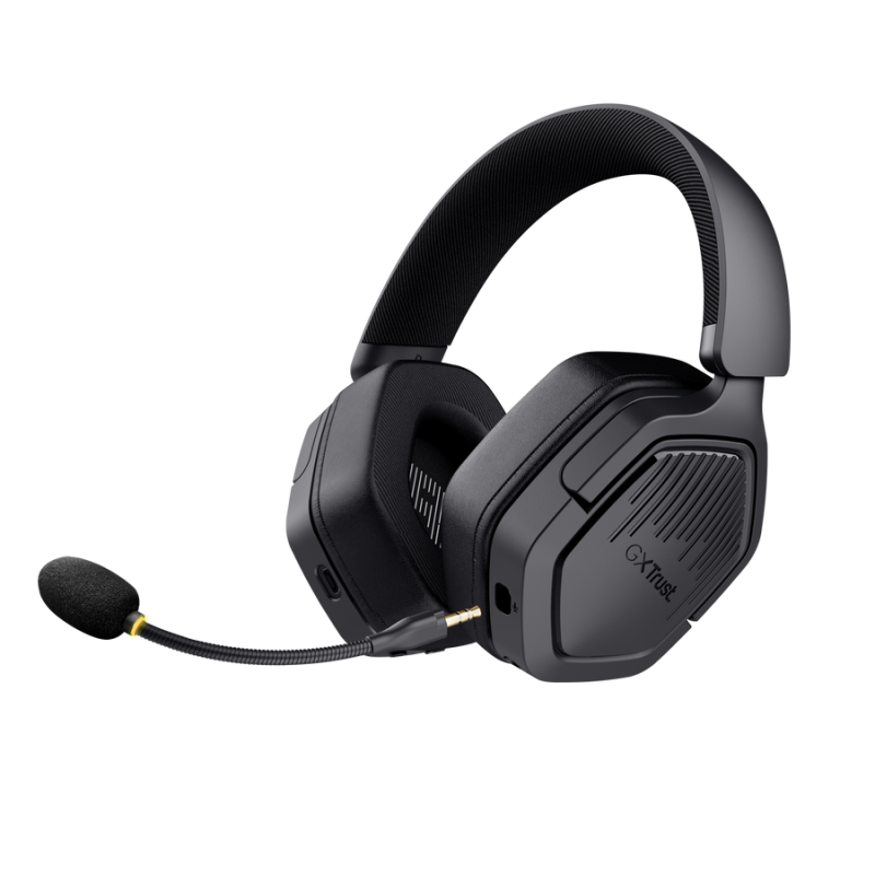 Trust GXT 493PS Carus Headset Gaming Auscultadores com Microfone Com Fios Jack 3.5mm e Sem Fios Bluetooth Preto - 25746 - 8713439257465
