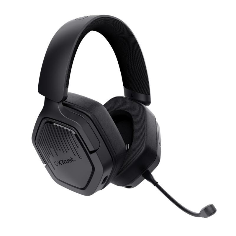 Trust GXT 493PS Carus Headset Gaming Auscultadores com Microfone Com Fios Jack 3.5mm e Sem Fios Bluetooth Preto - 25746 - 8713439257465