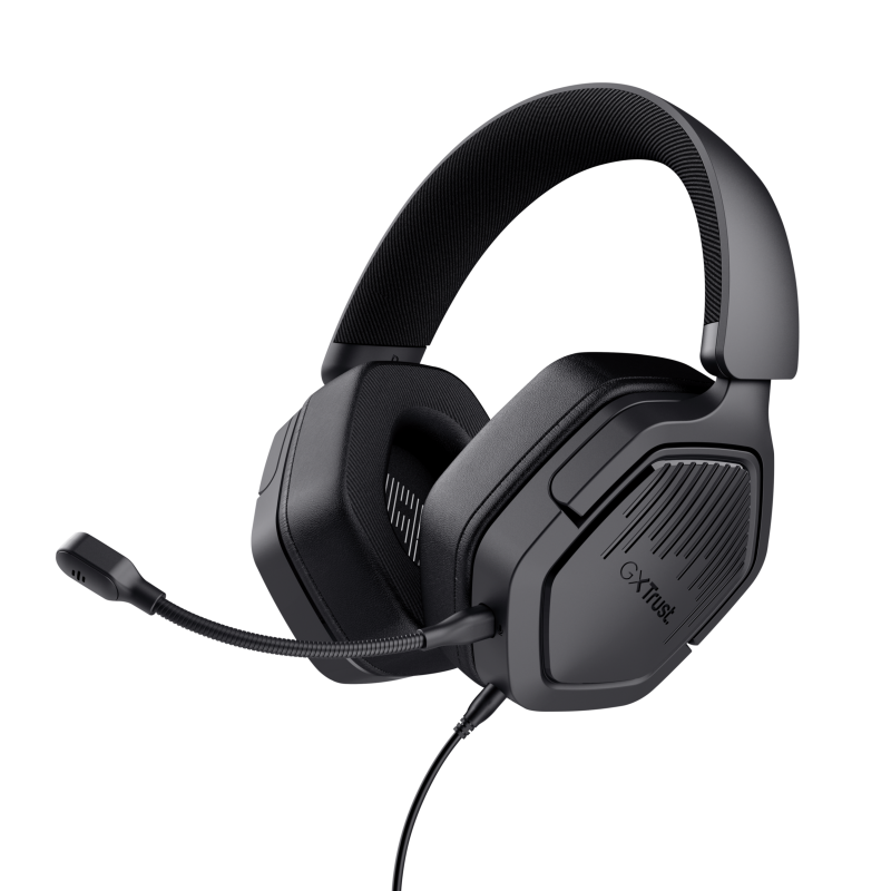 Trust GXT 492 Carus Headset Gaming Auscultadores com Microfone Com Fios Jack 3.5mm Preto - 25447 - 8713439254471