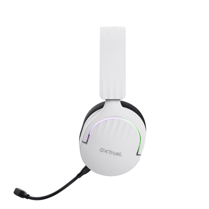 Trust GXT 491W Fayzo Headset Gaming Auscultadores com Microfone Com Fios Jack 3.5mm e Sem Fios Bluetooth Preto, Branco - 25304 - 8713439253047