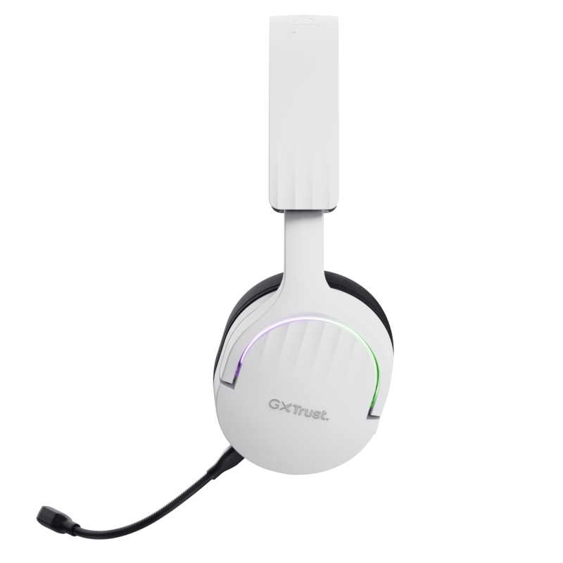 Trust GXT 491W Fayzo Headset Gaming Auscultadores com Microfone Com Fios Jack 3.5mm e Sem Fios Bluetooth Preto, Branco - 25304 - 8713439253047